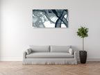 Grey Smoke Wall Art Print on the wall