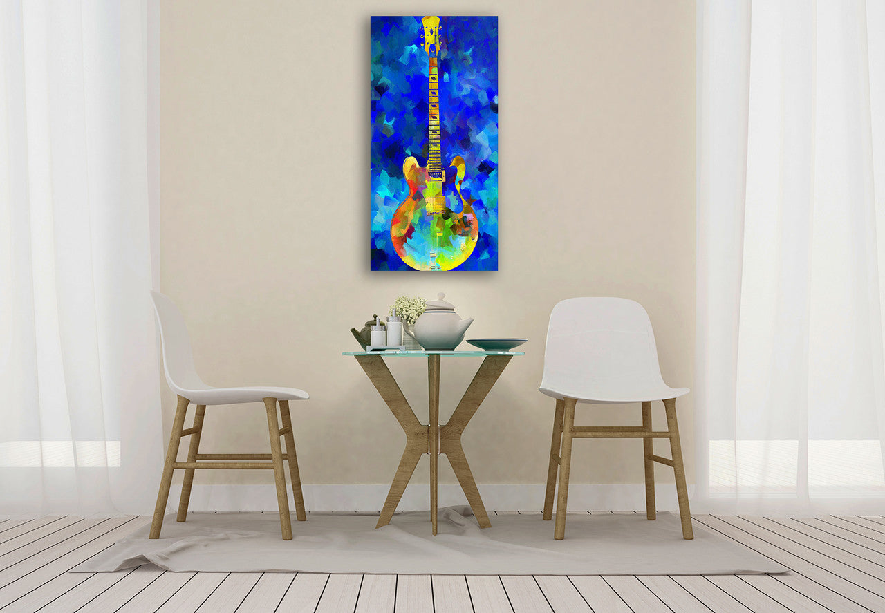 Guitar Wall Art Print on the wall