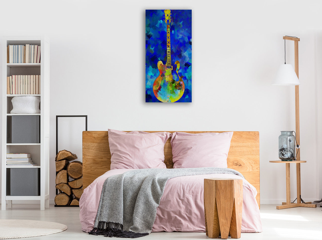 Guitar Wall Art Print on the wall