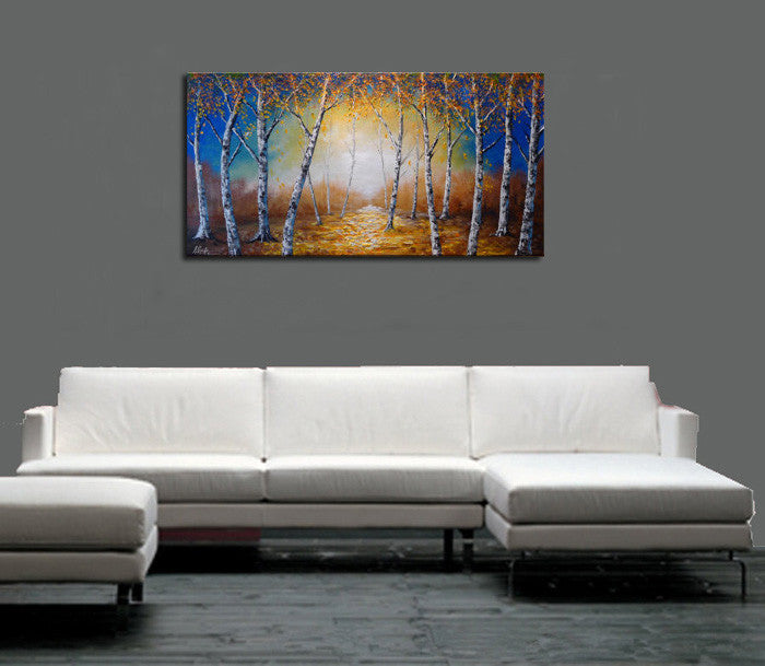 Knife Painting SAH001 on the wall