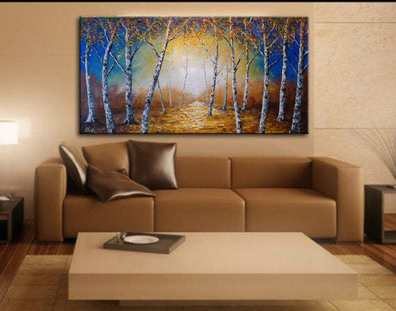 Knife Painting SAH001 on the wall