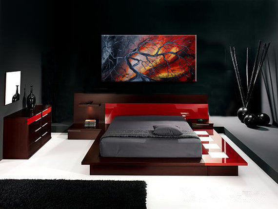 Knife Painting SAH002 on the wall