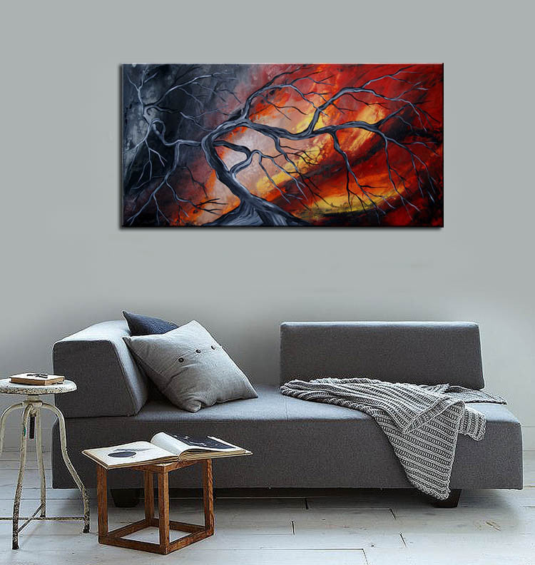 Knife Painting SAH002 on the wall