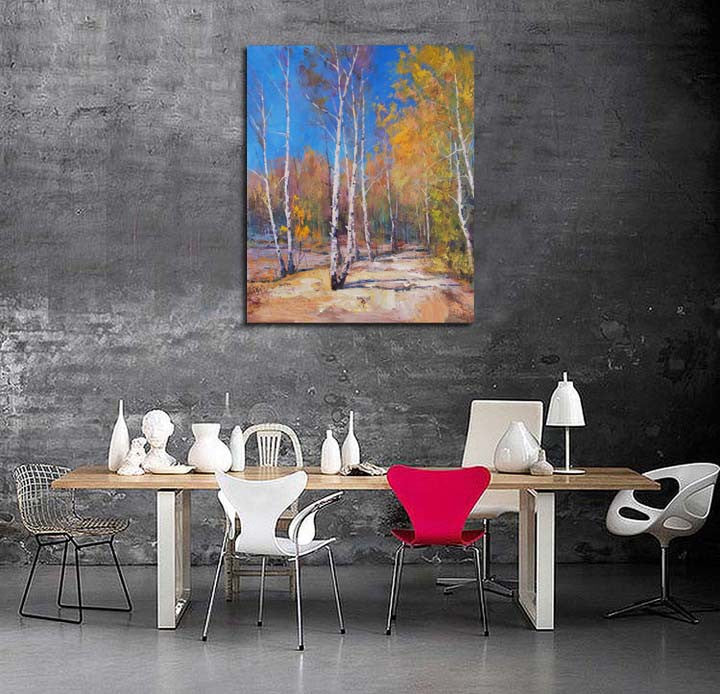 Knife Painting SAH025 on the wall