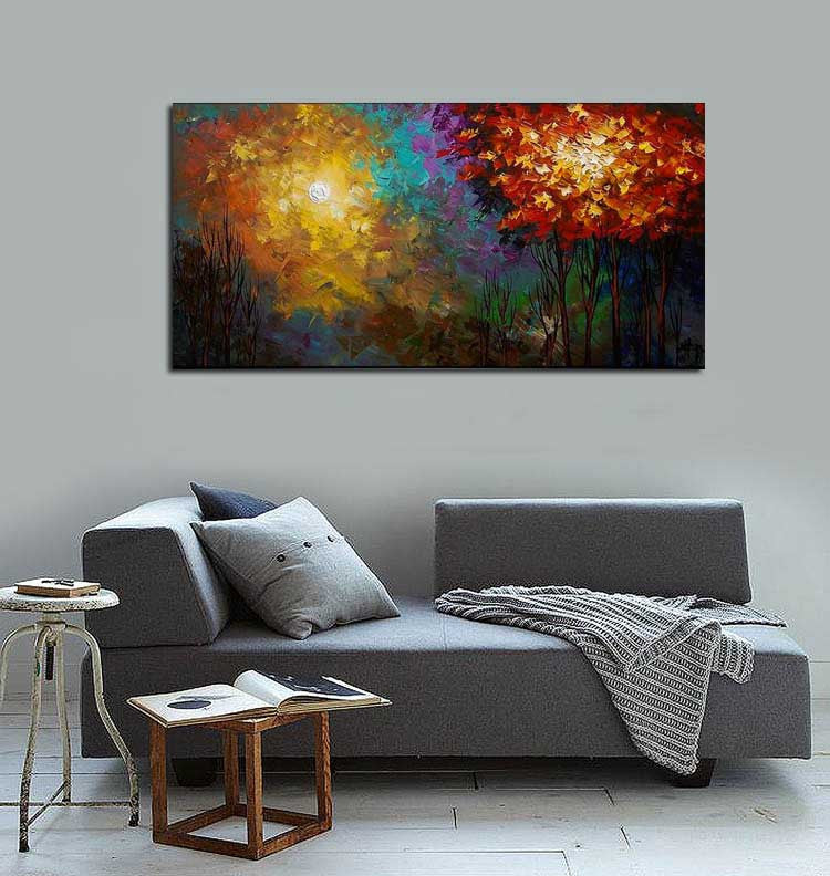 Knife Painting SAH033 on the wall