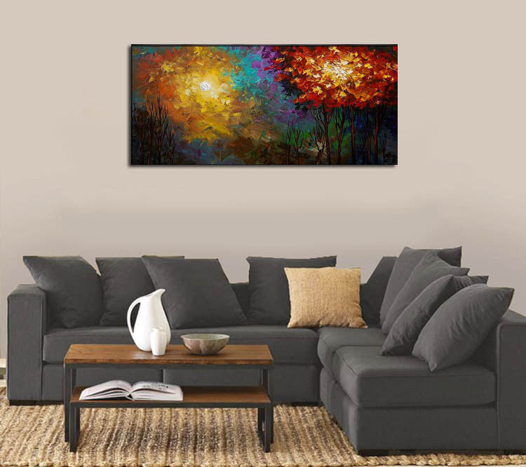 Knife Painting SAH033 on the wall