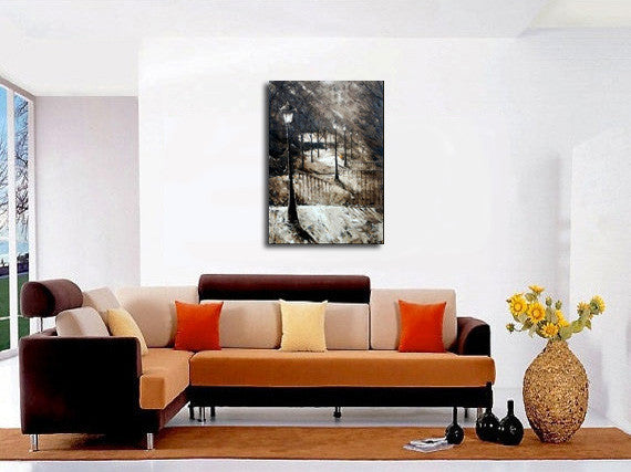 Knife Painting SAH082 on the wall