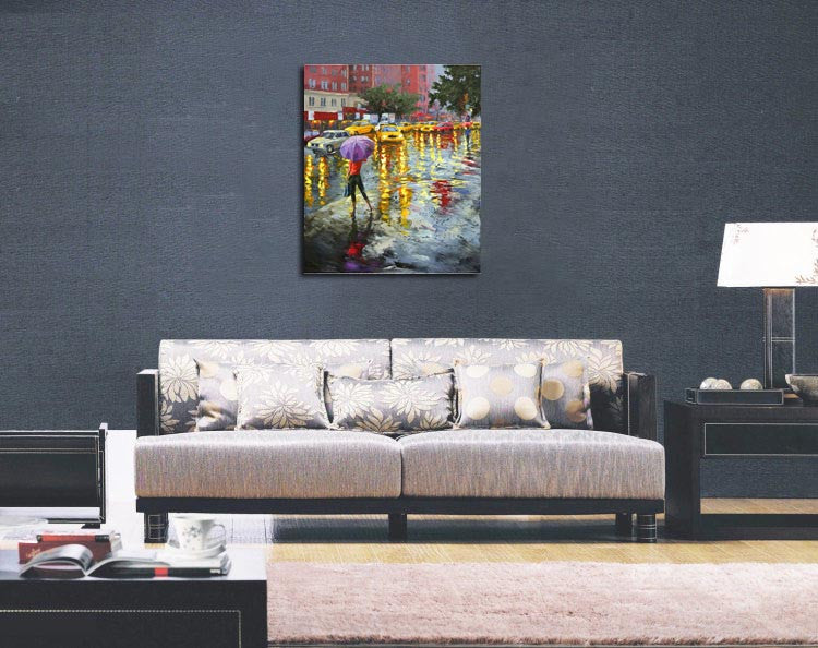 Knife Painting SAH085 on the wall