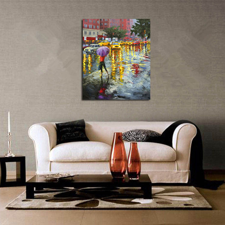 Knife Painting SAH085 on the wall