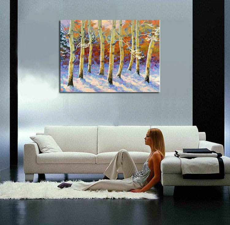 Knife Painting SAH088 on the wall