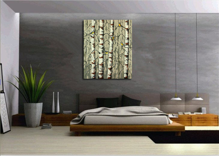 Knife Painting SAH092 on the wall