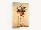 Terracotta Urn Fresco, classical urn floral fresco still life, floral canvas wall art print ready to hang