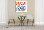 Happy Thoughts V Wall Art Print on the wall
