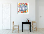 Happy Thoughts V Wall Art Print on the wall