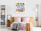 Happy Thoughts V Wall Art Print on the wall
