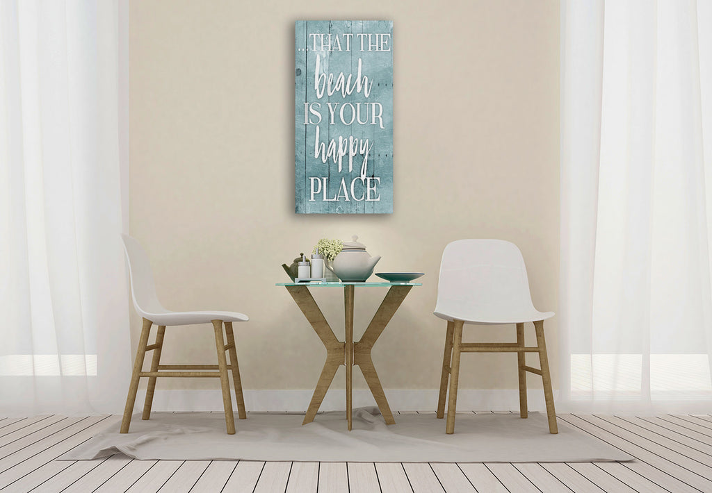 Happy Toned Down Wall Art Print on the wall