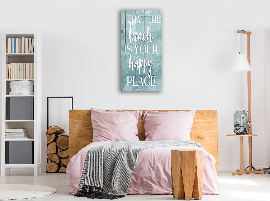 Happy Toned Down Wall Art Print on the wall