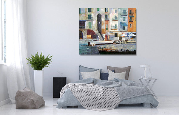 Harbor on the wall