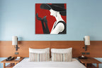 Haute Chapeau Rouge II Wall Art Print on the wall