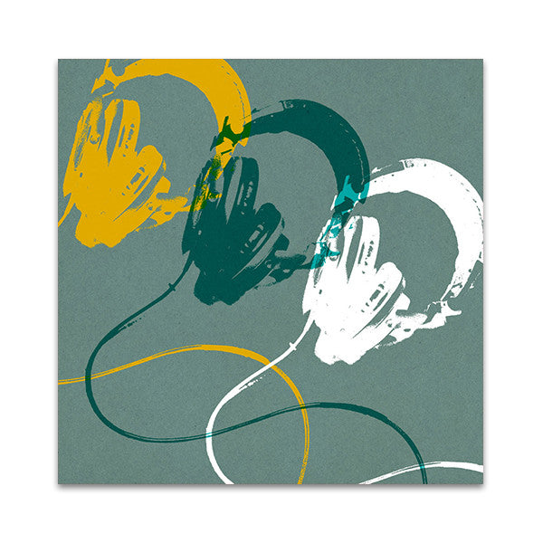 Headphones A Wall Art Print