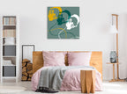 Headphones A Wall Art Print on the wall