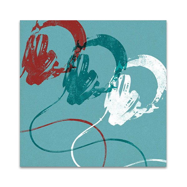 Headphones B Wall Art Print