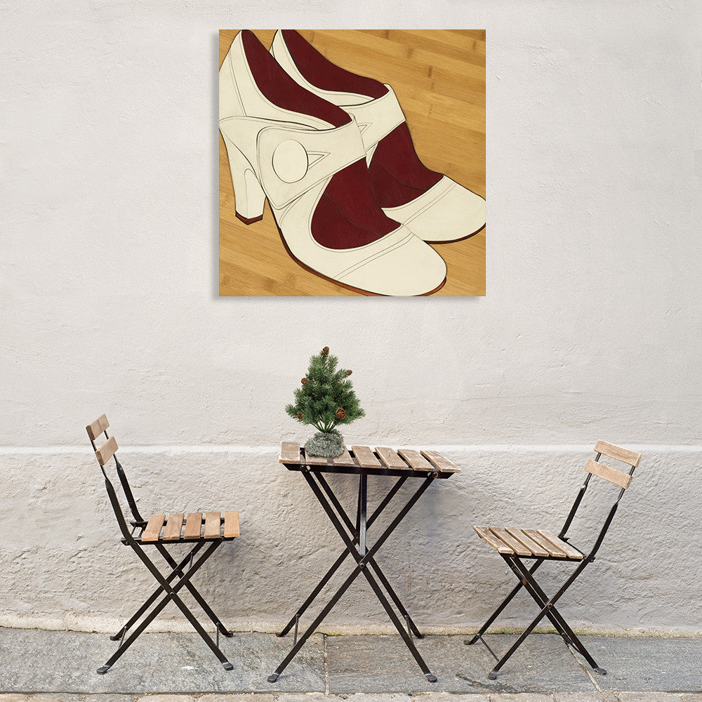 Heels Wall Art Print on the wall