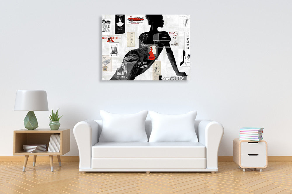 High Fashion Woman I Wall Art Print on the wall