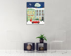 Hometown Holiday III Wall Art Print on the wall