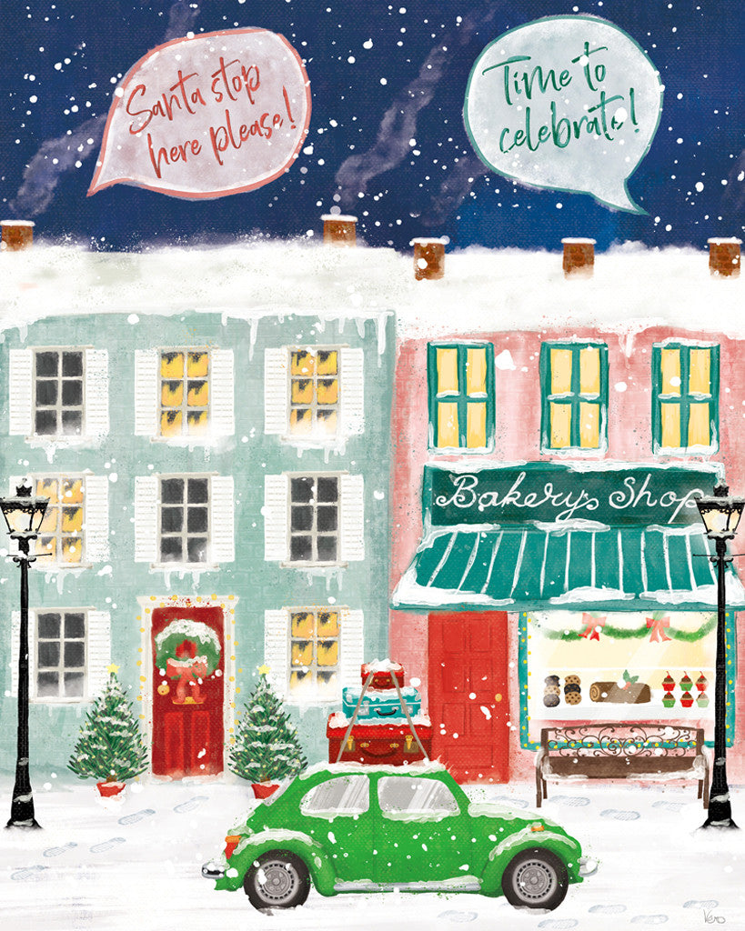 Hometown Holiday II Wall Art Print
