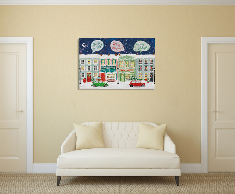Hometown Holiday I Wall Art Print on the wall