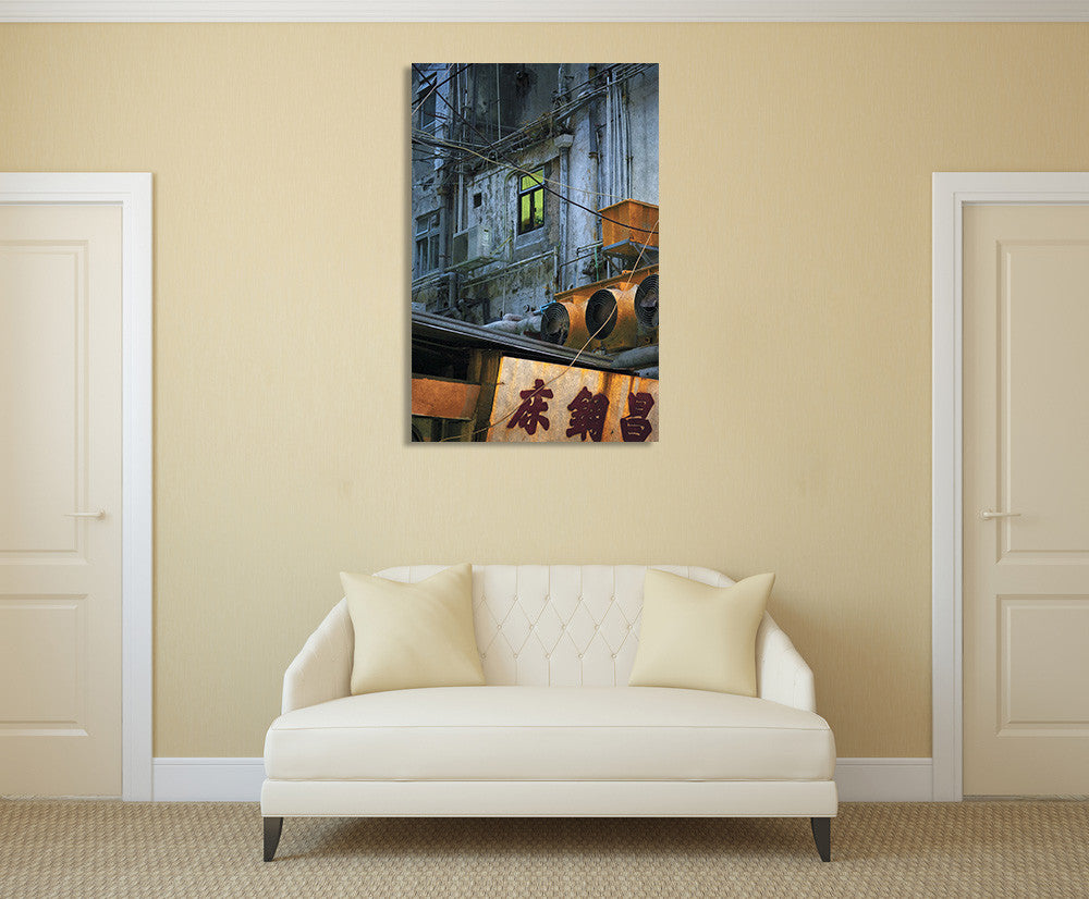 Hong Kong Backstreet I Wall Art Print on the wall