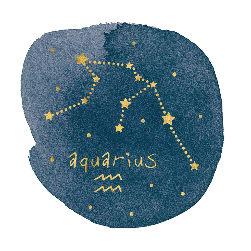 Horoscope Aquarius Wall Art Print