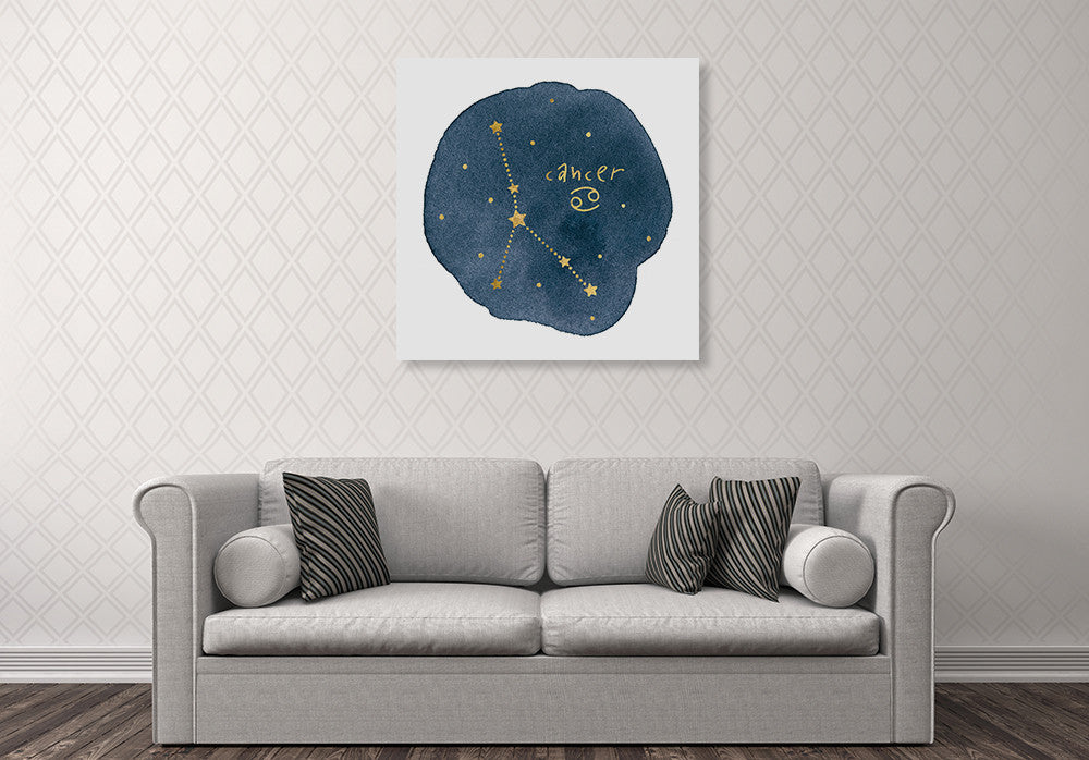 Horoscope Cancer Wall Art Print on the wall