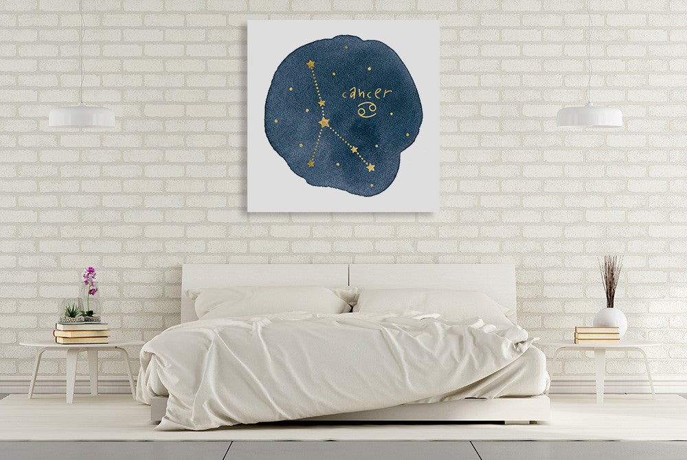 Horoscope Cancer Wall Art Print on the wall