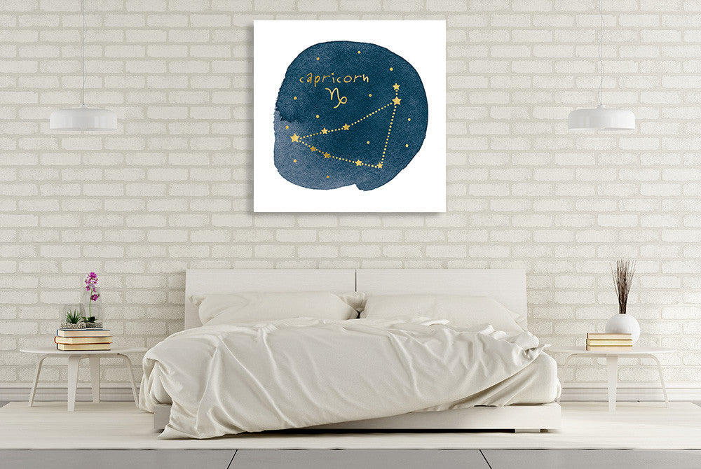 Horoscope Capricorn Wall Art Print on the wall