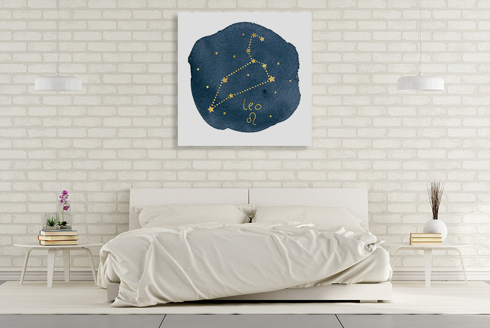 Horoscope Leo Wall Art Print on the wall