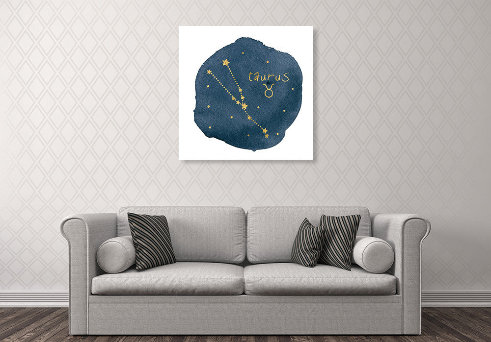 Horoscope Taurus Wall Art Print on the wall