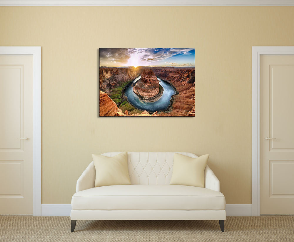 Horseshoe Bend Colorado River Wall Print on the wall