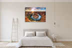 Horseshoe Bend Colorado River Wall Print on the wall