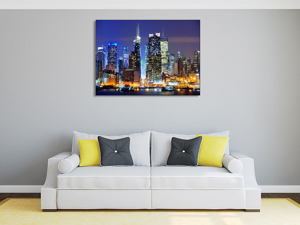 Hudson River New York City Wall Print on the wall