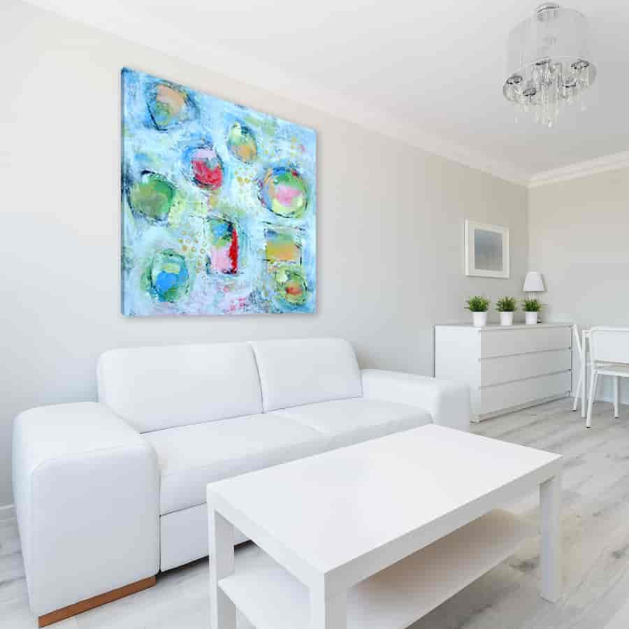 Brooke Howie | White Abstract 3 on the wall
