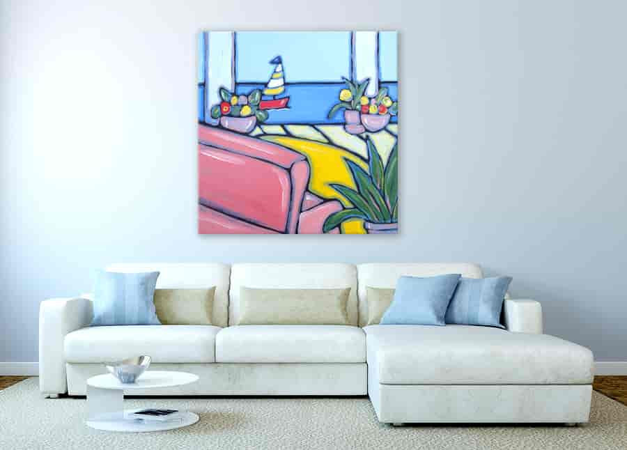 Brooke Howie | Sailboat & Flowers on the wall