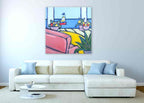 Brooke Howie | Sailboat & Flowers on the wall
