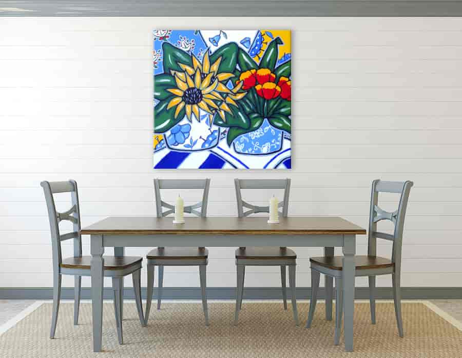Brooke Howie | Sunflowers and Poppies on the wall