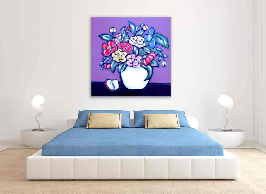 Brooke Howie | Purple Floral on the wall