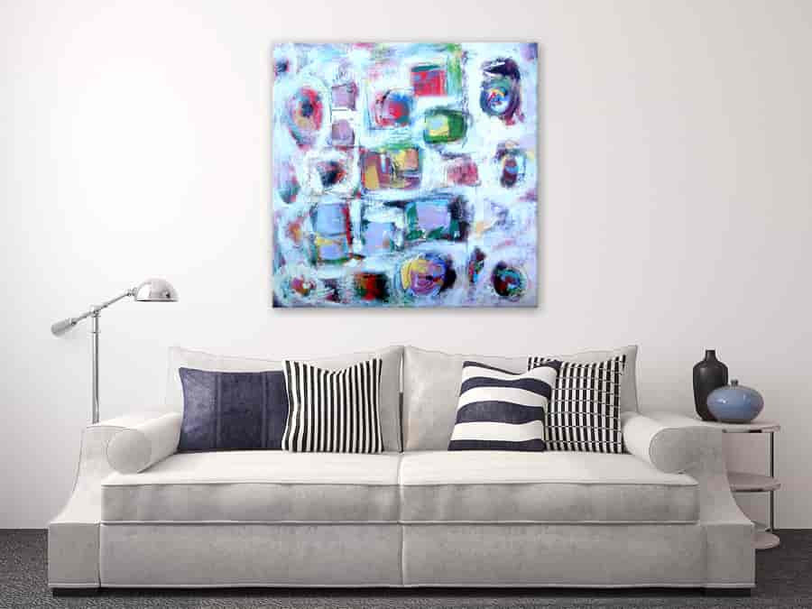 Brooke Howie | White Abstract 1 on the wall