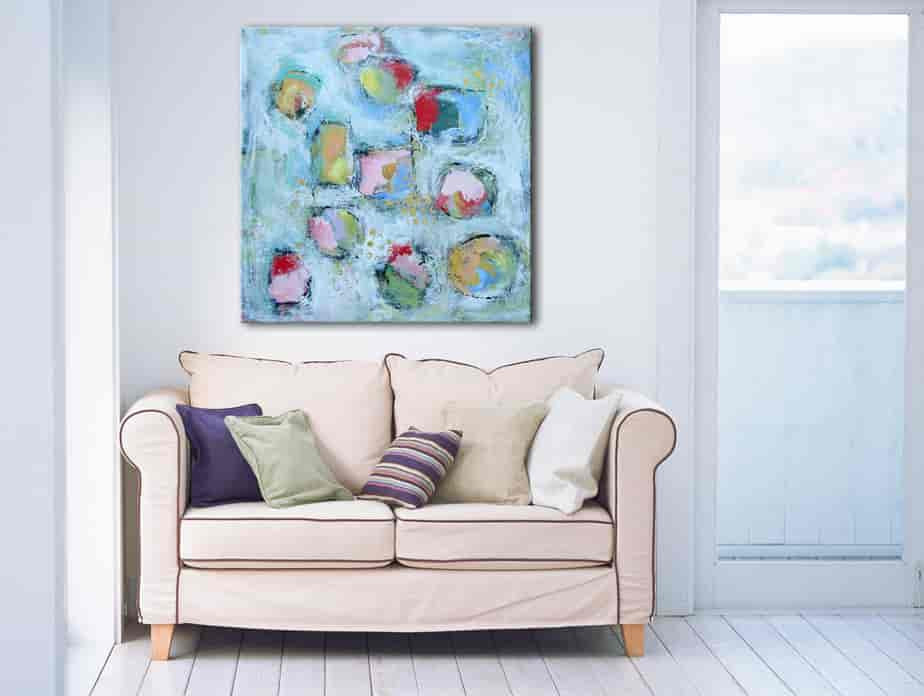 Brooke Howie | White Abstract 3 on the wall