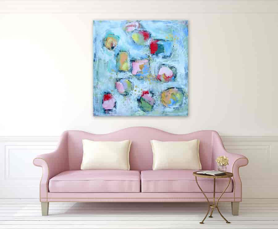 Brooke Howie | White Abstract 2 on the wall