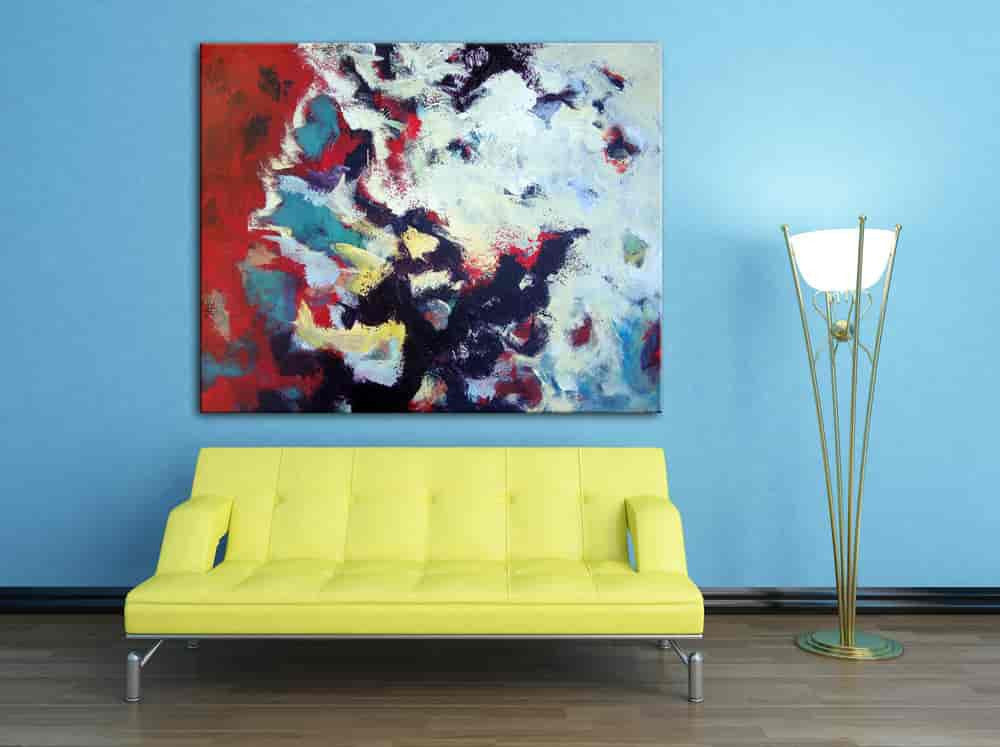Brooke Howie | Red Abstract on the wall